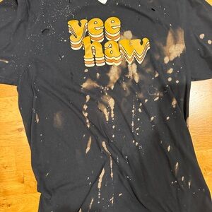 Black Yee Haw Graphic T-Shirt